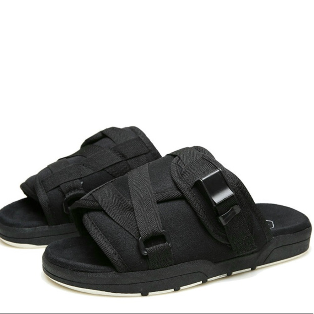 Charcoal Slides Sandals